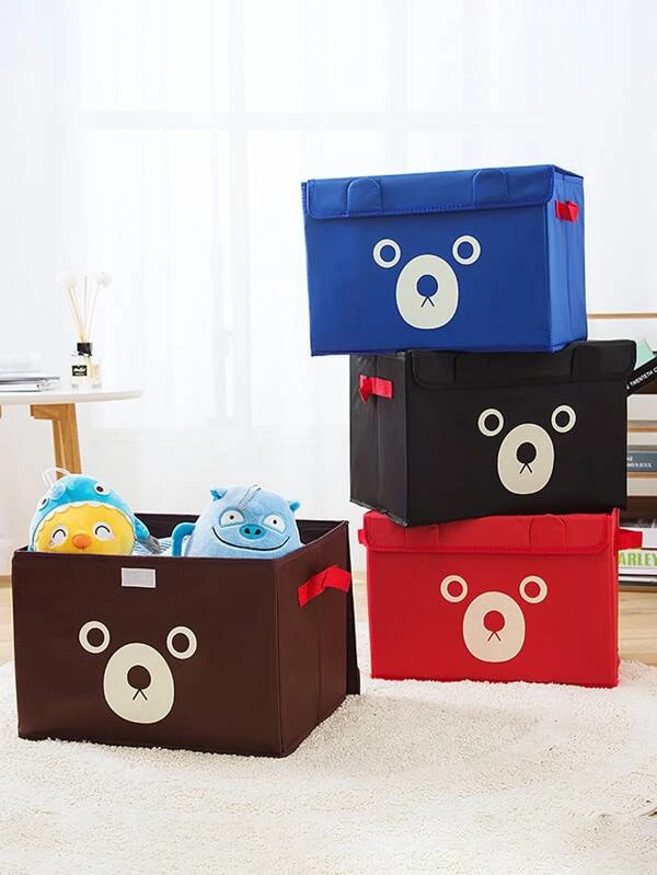 1 Pc Panda Design Folding Storage Bins Quilt Basket Kid Toys Organizer Storage B