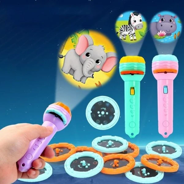 Baby Projector Torch Flashlight Projection Toy For Kids | Children Early Educati