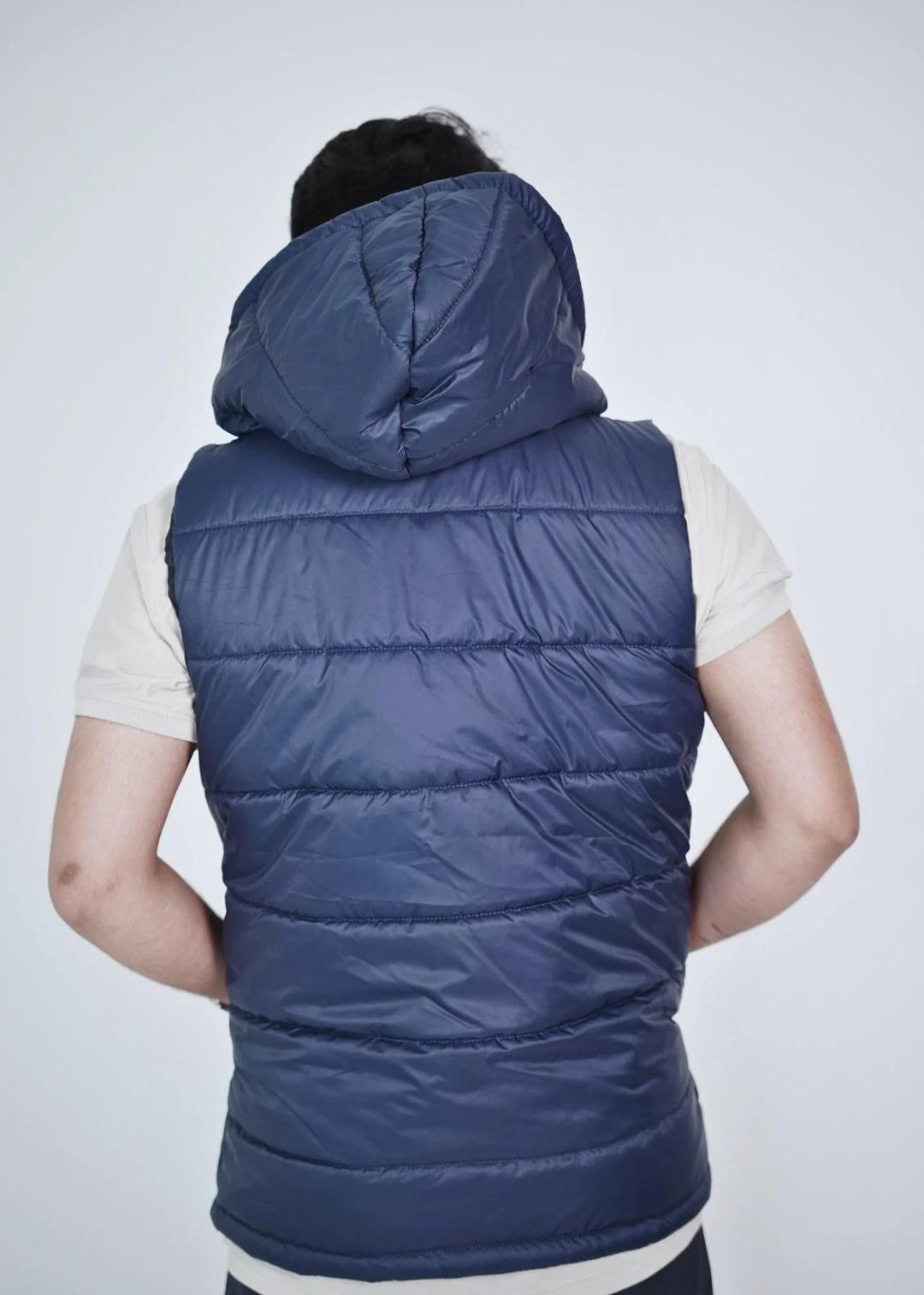 Men's Blue Parachute Sleeveless Jacket – 1 Pc