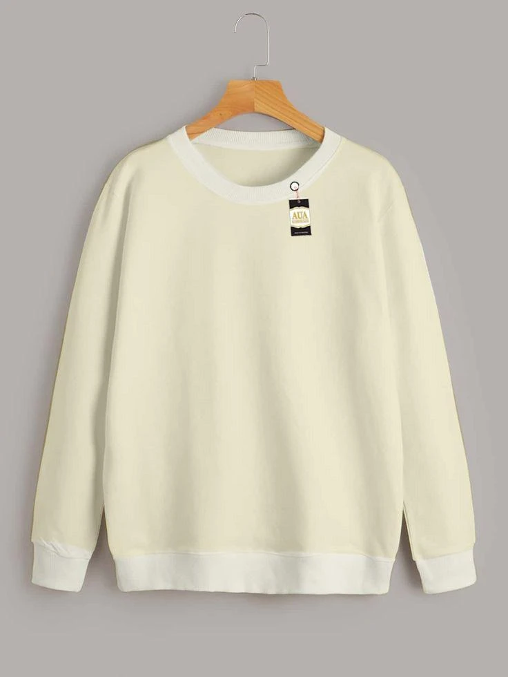 1 Pc Women's Stitched Plain Sweat Shirt