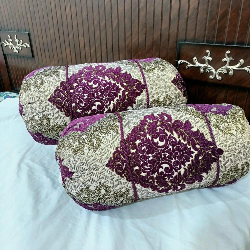 2 Pcs Velvet Jacquard Embossed Pillow Cover