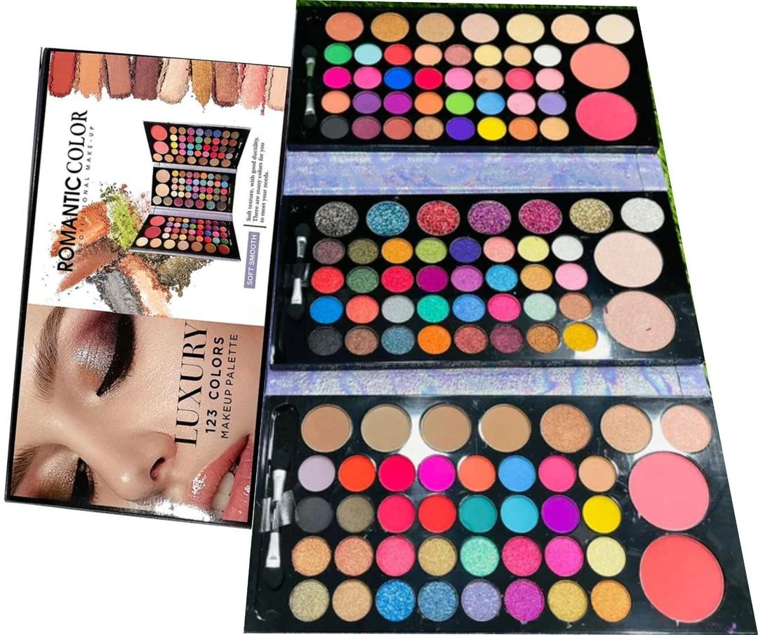 Multicolor Matte And Glitter Eyeshadow Palette - Long Lasting Makeup 1 Pcs