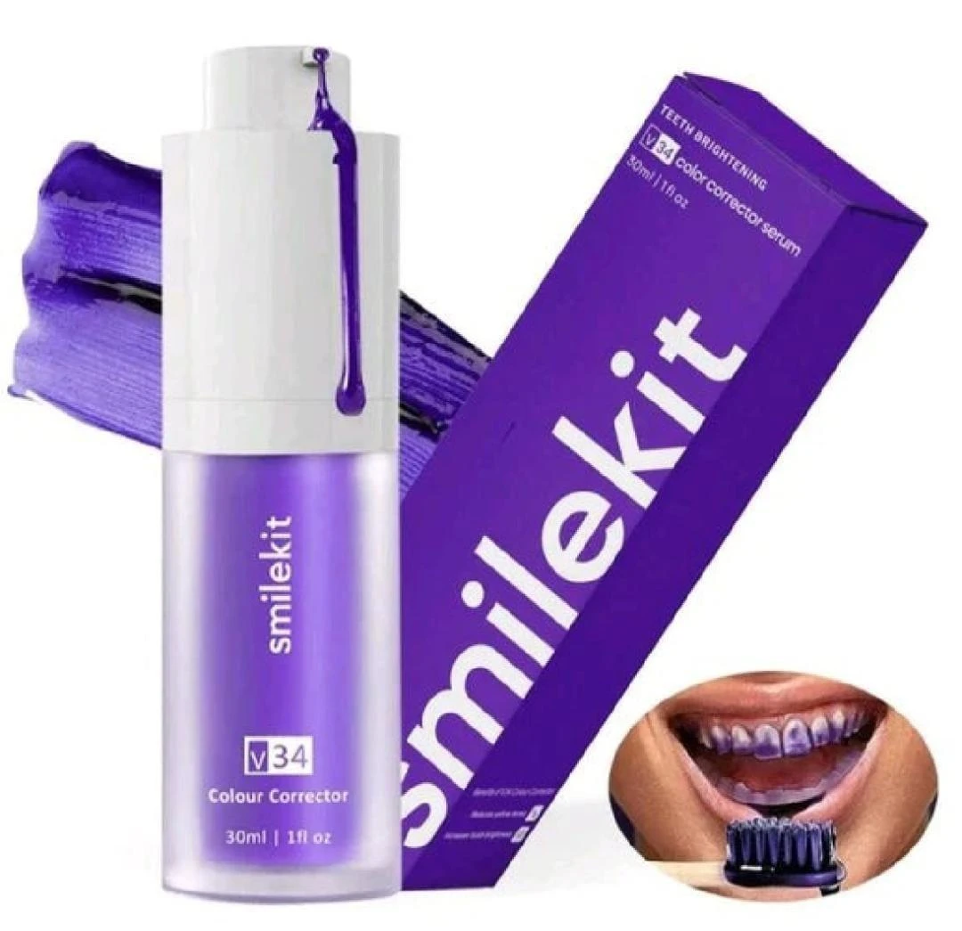 Product Name: V34 Colour Corrector Serum: Advanced Teeth Whitening Purple Toothp