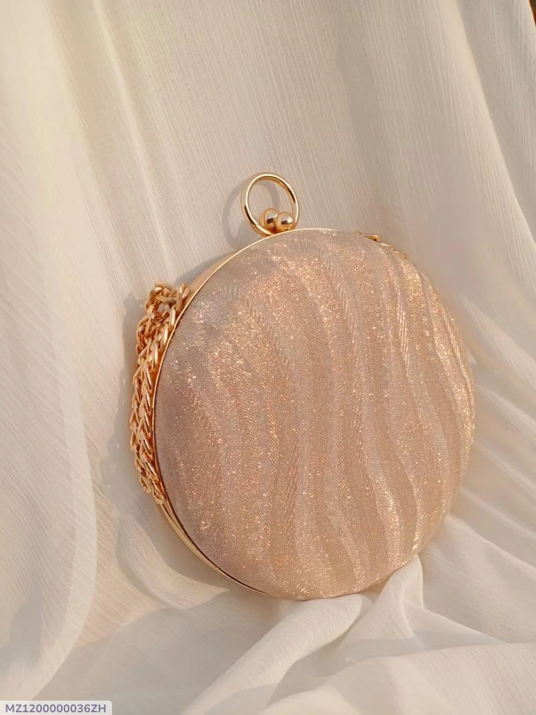 Bridal Metal Textured Fancy Clutch