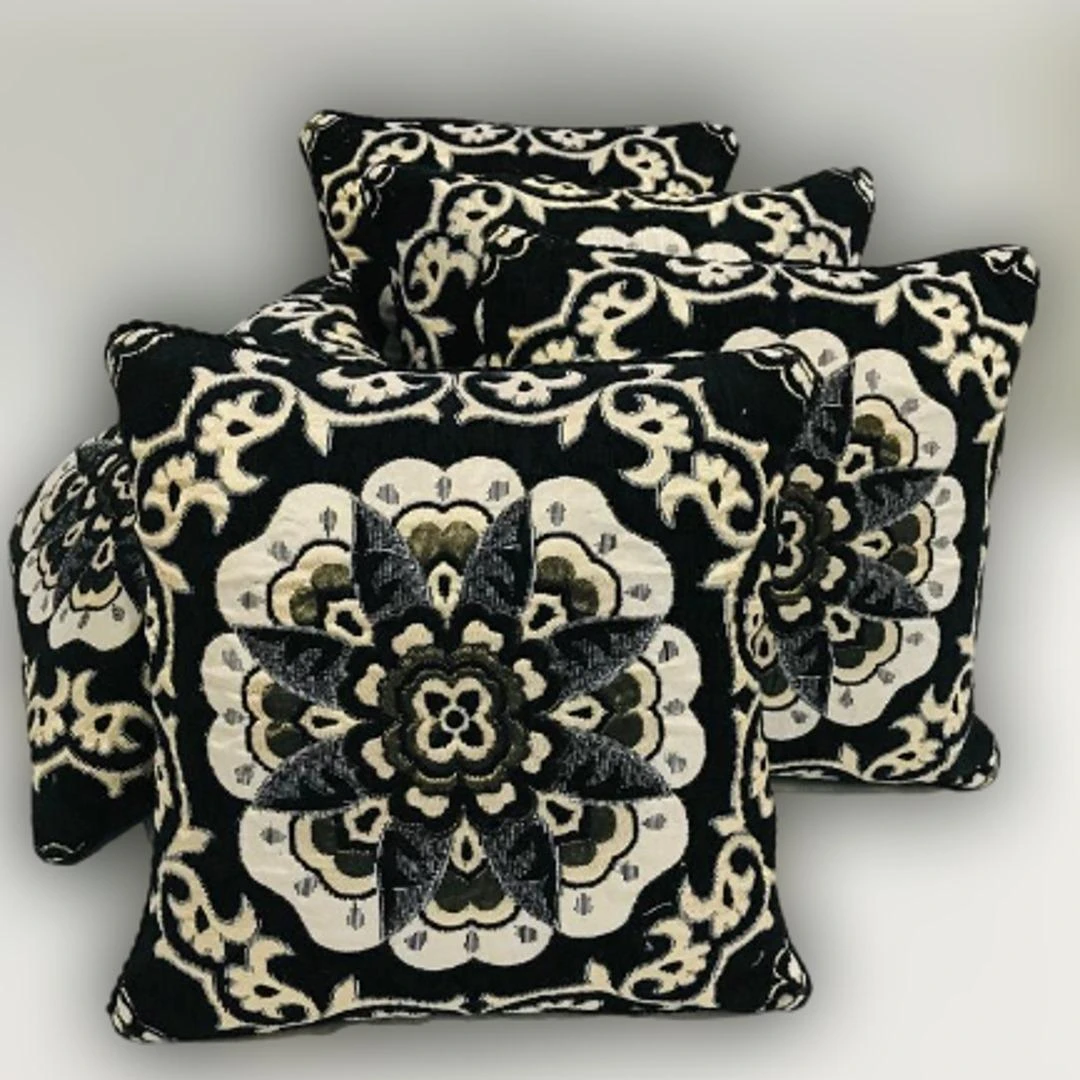 5 Pcs Velvet Jacquard Embroidered Cushion Cover