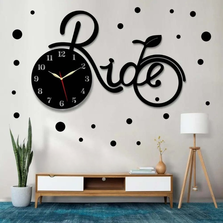 Ride clock MDF Wood material