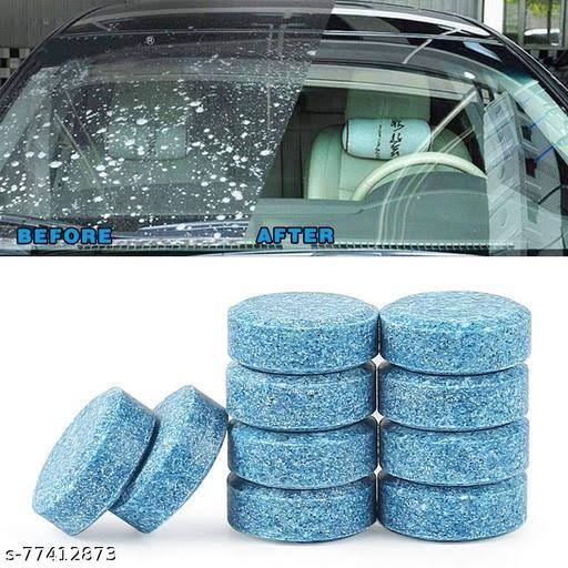 10PCS Car Windshield Cleaner Solid Cleaner Effervescent Tablet Glass Water Unive