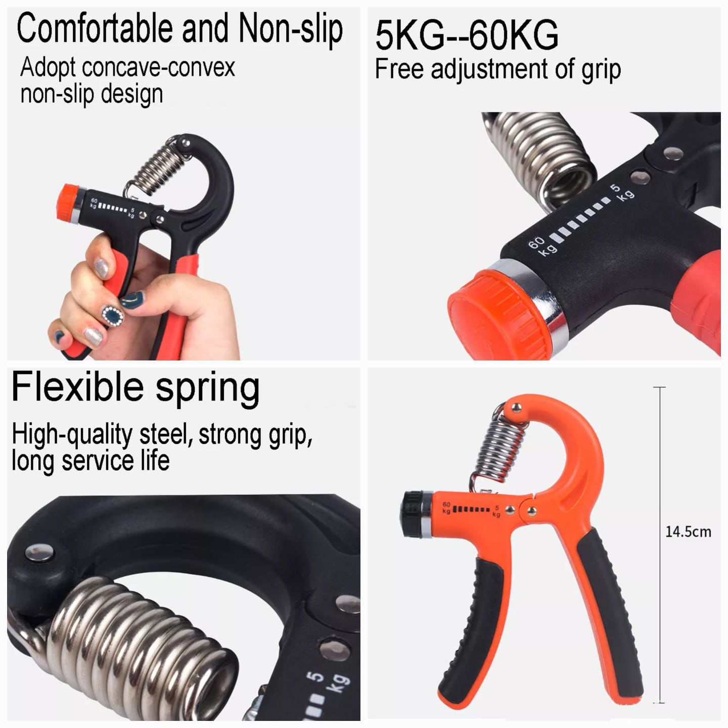 Hand Gripper Adjustable Heavy Duty Grip Hand Trainer Training Equipment Equipmen