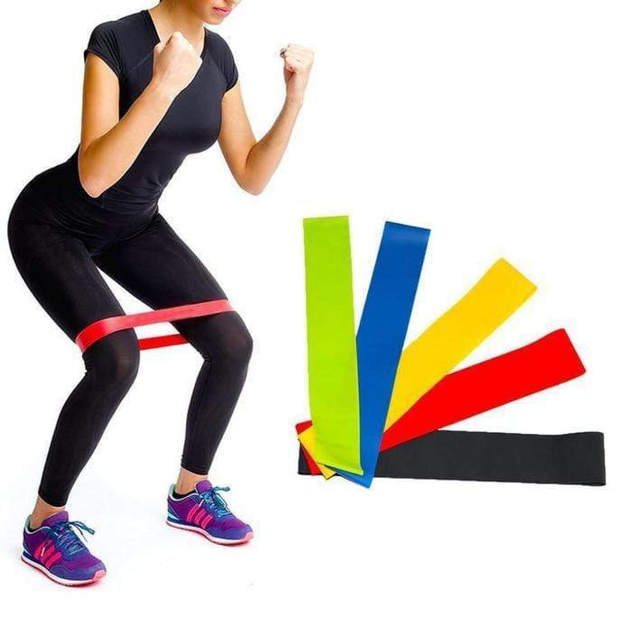 1 PCS PROFESSIONAL RESISTANCE LOOP BANDS SET ELASTIC STRETCH EXERCISE BAND FITNE