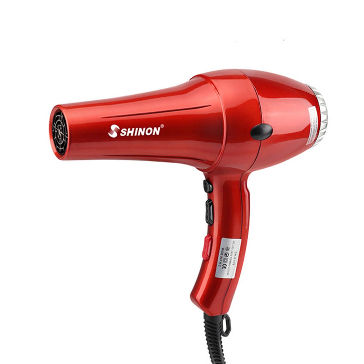 ( red color ) Shinon Hair Dryers Salon Home Used Professional Blow Hair Dryer Wi